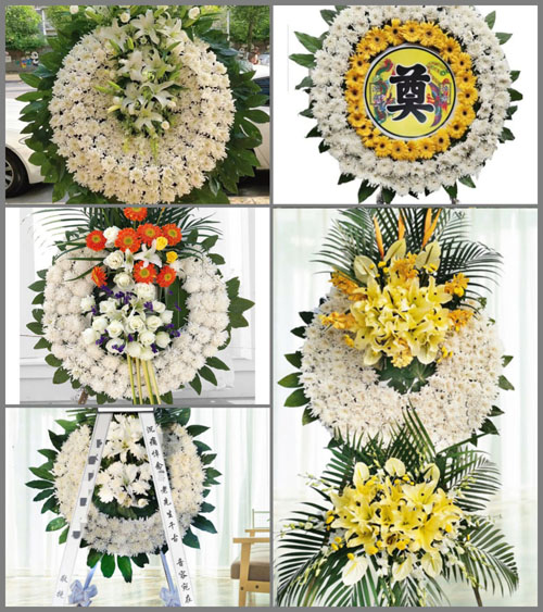 广东梅州市丰顺县大龙华镇大田村花圈速递